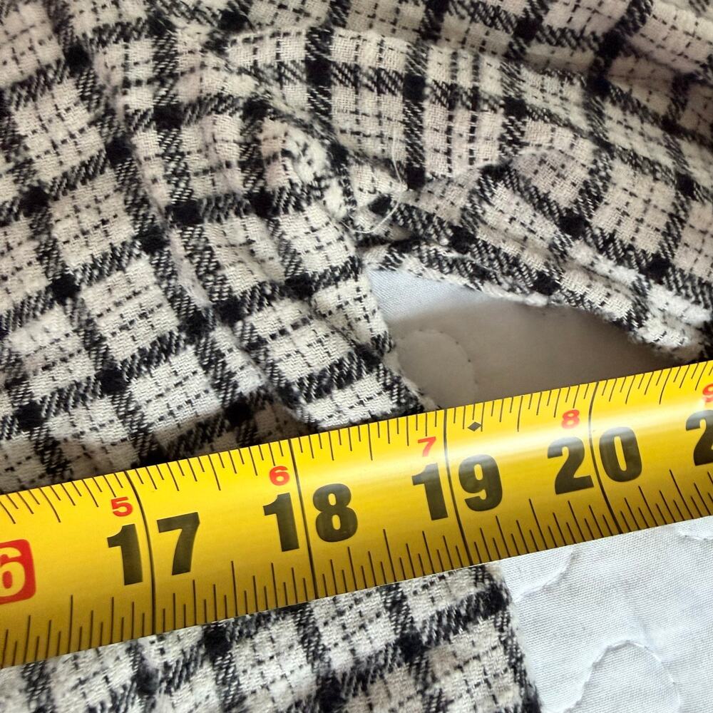 CLASSIC ST. JOHNS BAY WOMEN MEDIUM BLOUSE PLAID FLANNEL BLOUSON BUTTON DOWN - Picture 6 of 7